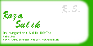 roza sulik business card